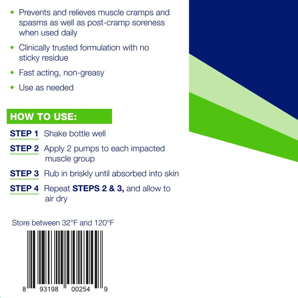 Theraworx Relief for Muscle Cramps Foam Fast-Acting Muscle Spasm, Leg Soreness with Magnesium Sulfate - 17.1 oz - 1 Count Theraworx uk supplements