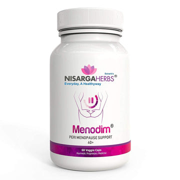 pub Nisarga Herbs Menodim, for Pre-Menopause Relief, Fatigue & Functional Imbalance Support PUB uk supplements