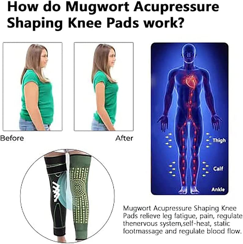 KNEECA Tourmaline Acupressure Selfheating Knee Sleeve, Tourmaline Acupressure Self XTRYTRUI uk supplements