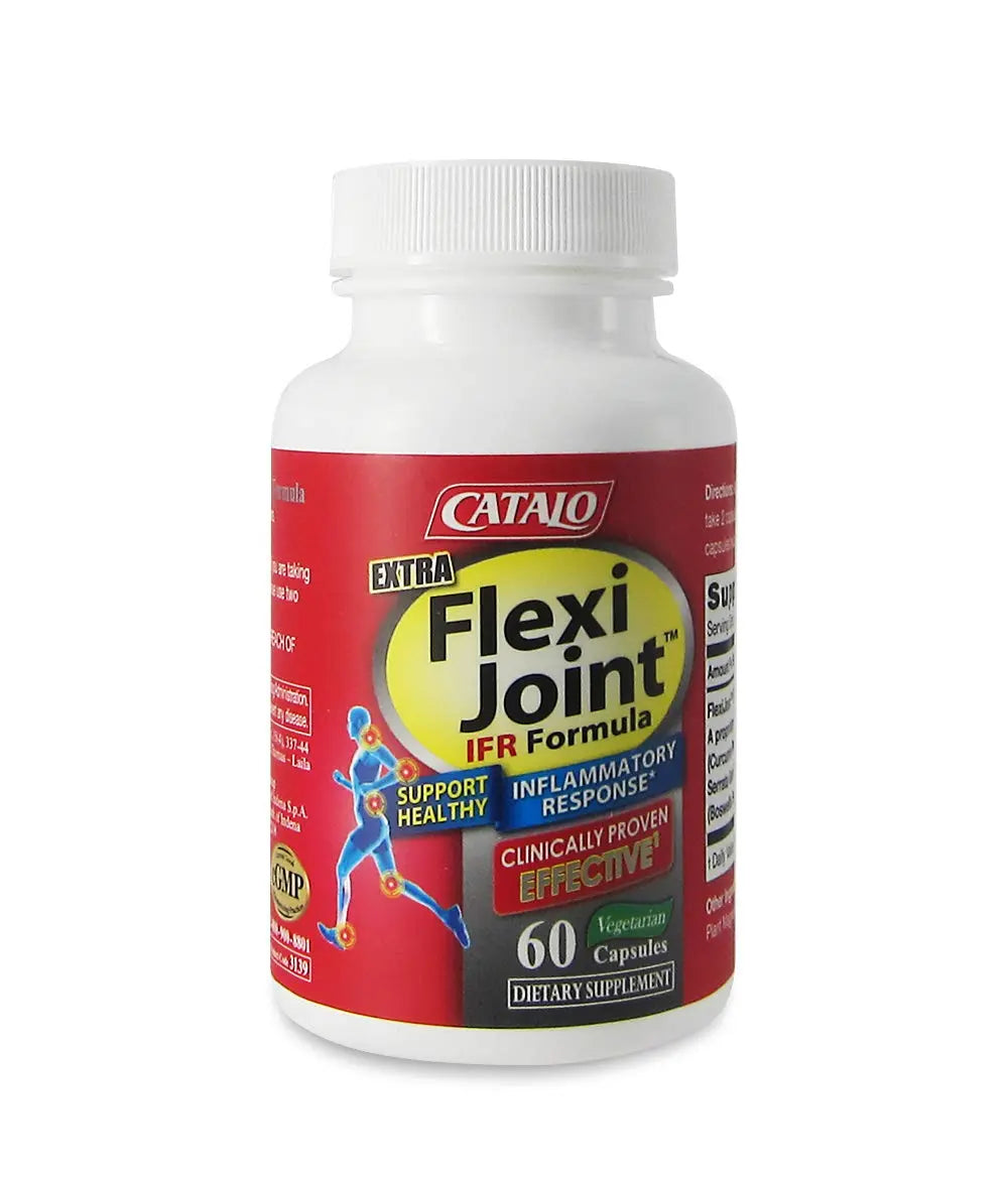 CATALO Extra FlexiJoint IFR Formula – with Meriva Turmeric Phytosome, ApresFlex & Casperome Boswellia – 60 Capsules CATALO uk supplements