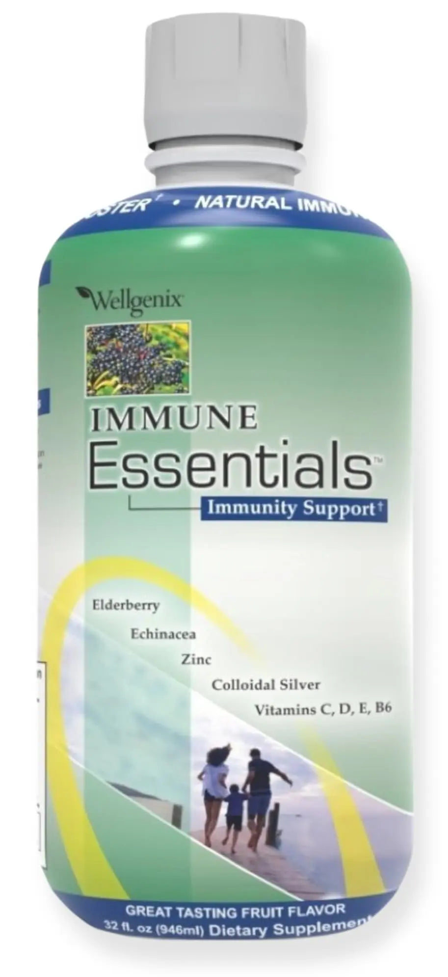 Wellgenix Immune Essentials - Multivitamin Liquid for Men, Women & Kids - Vegan Supplement with Vitamins C, D Elderberry Zinc Wellgenix uk supplements