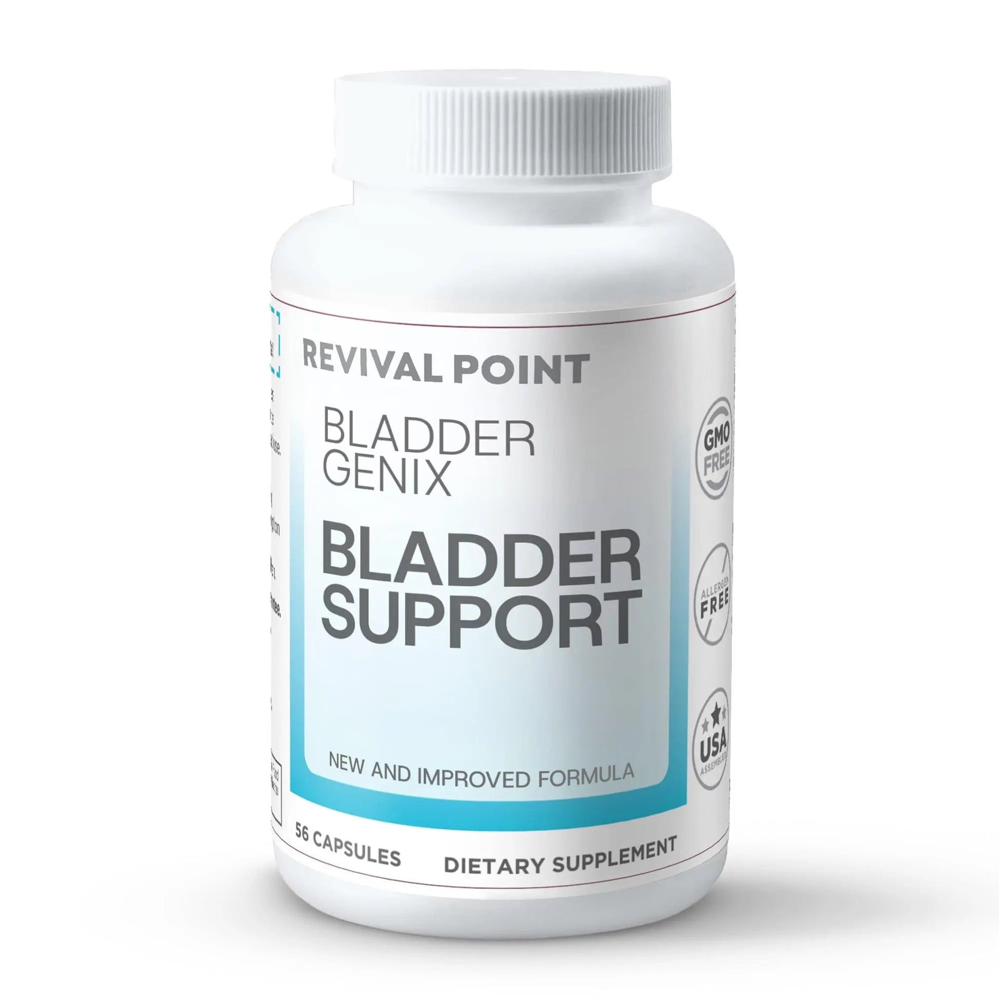 Bladdergenix Bladder Control Supplement for Women and Men – Natural Urinary Urgency & Frequency Support – Crataeva Nurvala & Lindera Aggregata Herbal Blend for Bladder Health – 56 Capsules Revival Point uk supplements