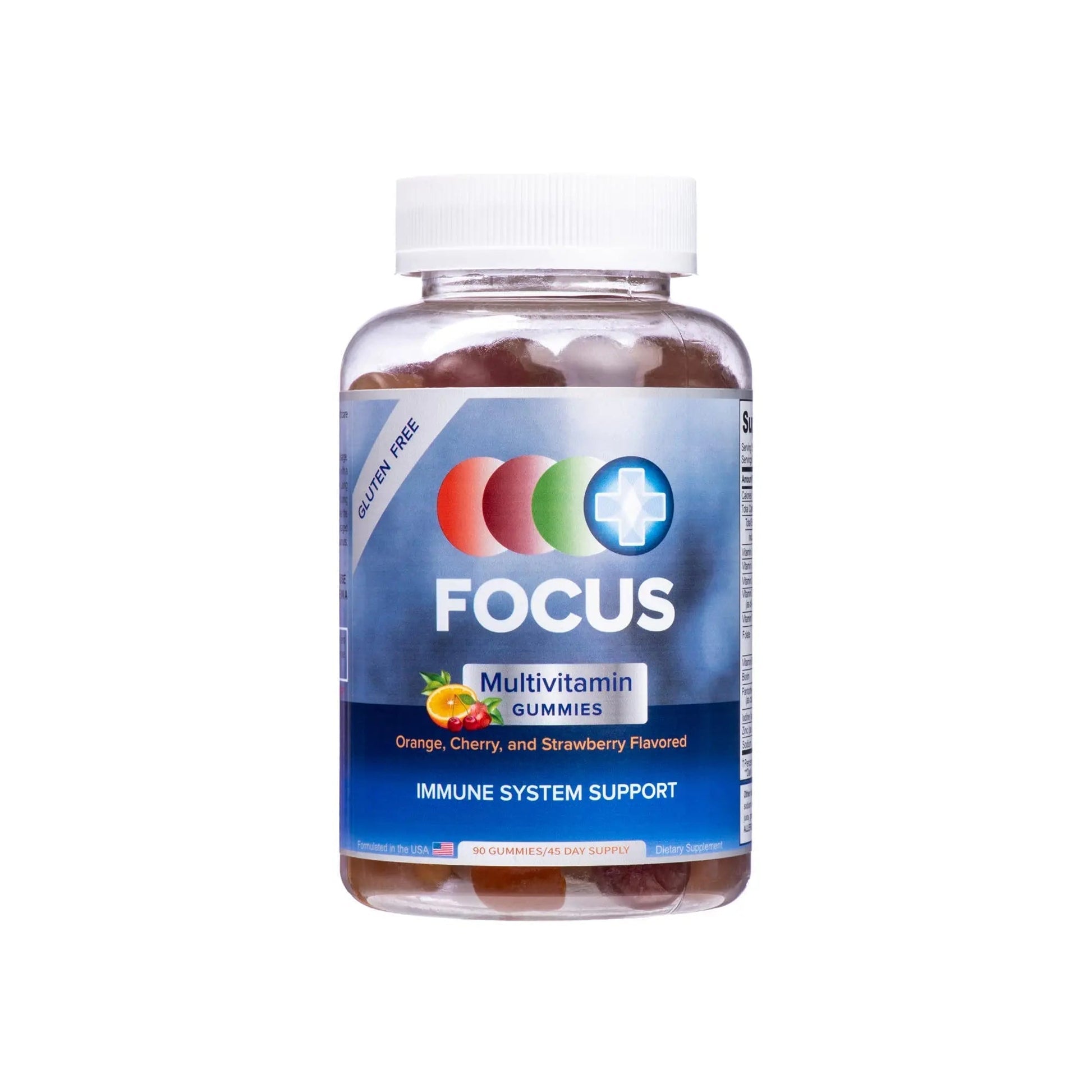 Focus Multivitamin Gummies | Flavored Vitamin Supplement | Boost Energy Levels | Support Overall Health | Daily Dietary Vitamin | Focus Vision Supplements uk supplements
