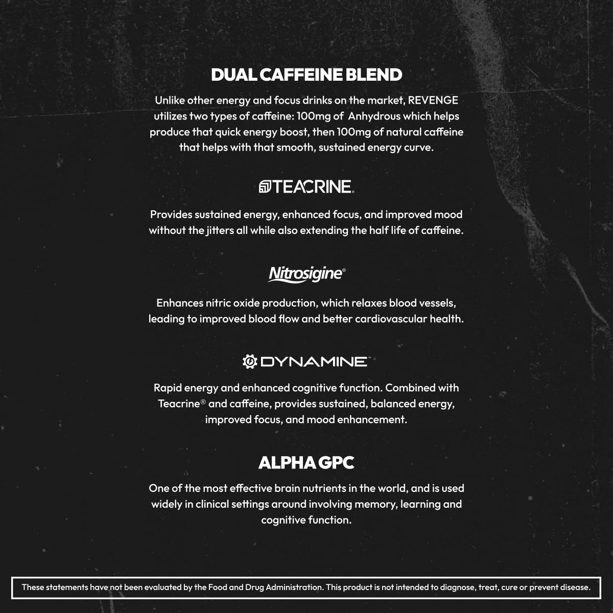 REVENGE BLK FLG Energy Drink Mix – Healthy Coffee Alternative with Natural Caffeine & Nootropics – Focus & Clean Energy Supplement – Sugar Free – 15 On-The-Go Stick Packs REVENGE uk supplements