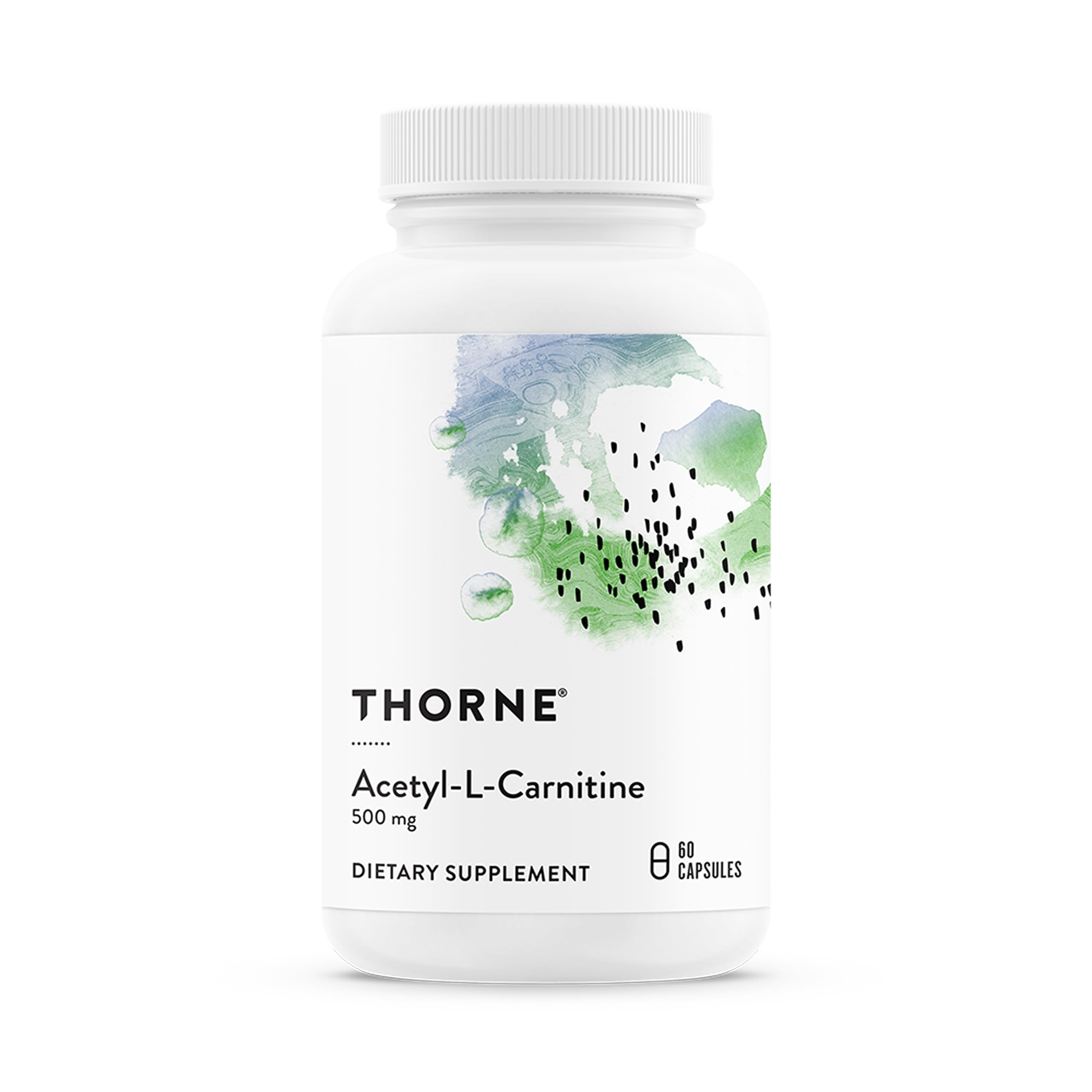 THORNE - Acetyl-L-Carnitine - 500 mg - Supports Brain Function & Healthy Nerve Sensations in The Hands & Feet* - Gluten, Dairy & Soy-Free - 60 Capsules THORNE uk supplements