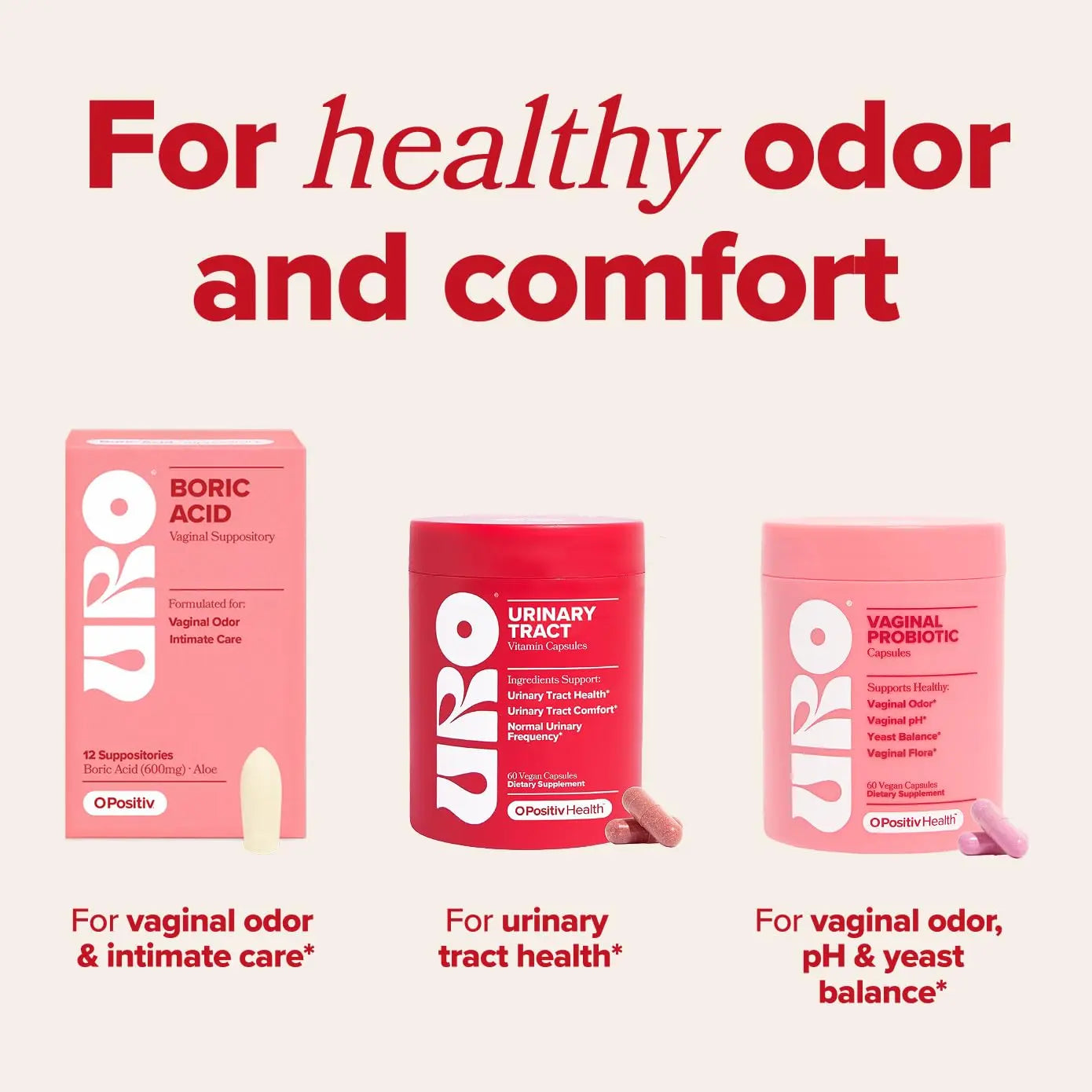 O Positiv URO Urinary Tract Health Supplement for Women, 60 Count (Pack of 1) - Urinary Support Vitamins with Pacran Complete Cranberry Extract, D-Mannose, & Vitamin C - Vegan & Gluten-Free O Positiv uk supplements