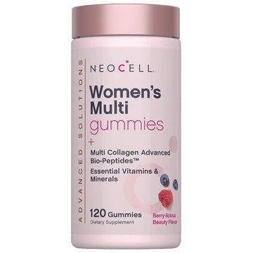 NeoCell Women's Multi Gummy with Collagen | 120 Gummies | Essential Vitamins & Minerals | Berry Flavor Supplement NeoCell uk supplements