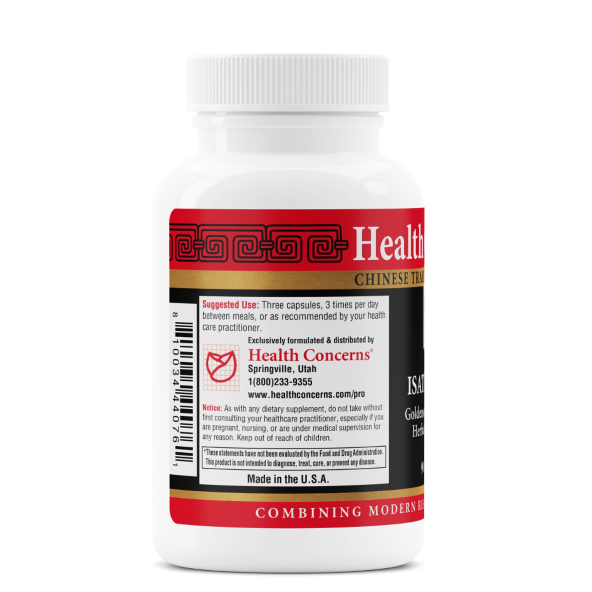 Health Concerns Isatis Gold - Immune System Support & Respiratory Tract Supplements - Echinacea, Platycodon, Goldenseal & Ligusticum Root Extract - 90 Capsules Health Concerns uk supplements