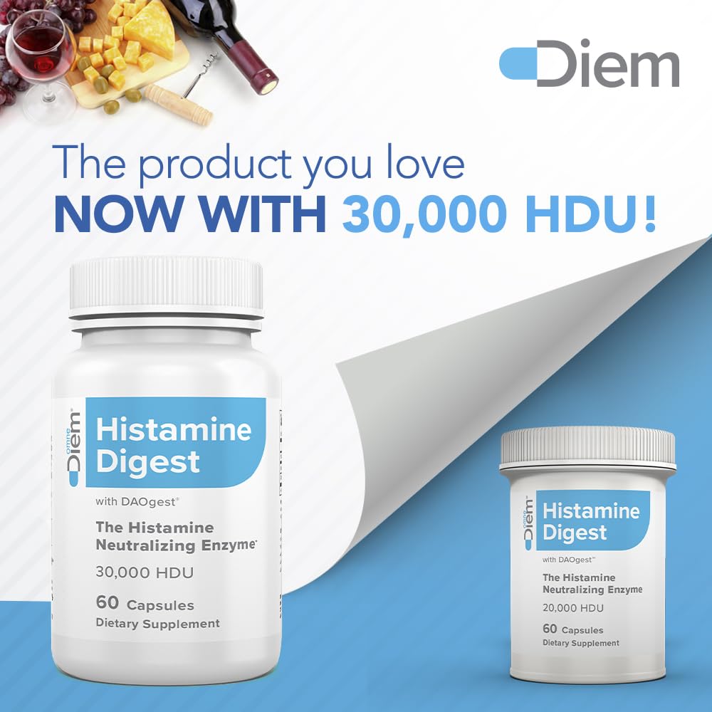 Omne Diem Histamine Digest DAO 30,000 HDU - 60 Caps - Histamine Neutralizing Omne Diem uk supplements