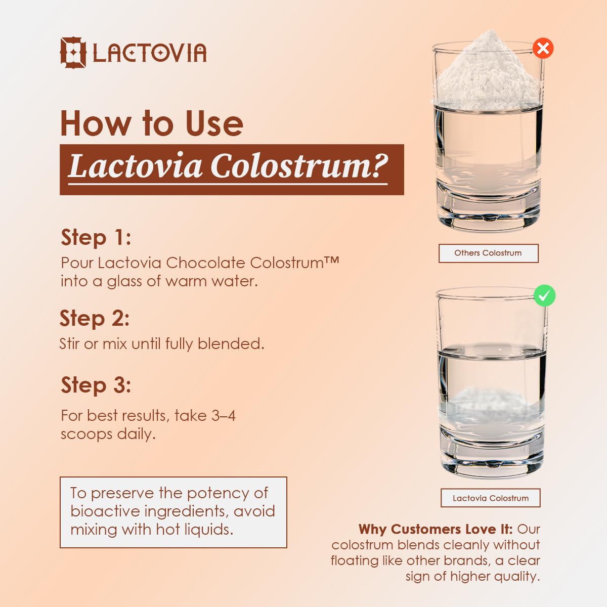 LACTOVIA Bovine Colostrum Powder – Chocolate Flavor | Grass-Fed Colostrum Supplement | Gut & Immune Health Support | Keto, Gluten & Fat-Free | for Women & Men LACTOVIA uk supplements