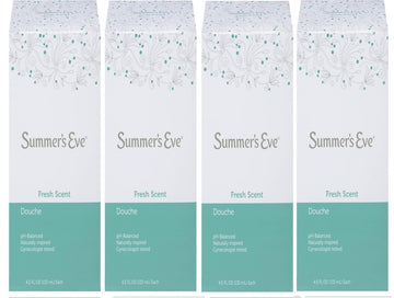 (Pack of 4 Bottles) Summer's Eve Fresh Scent Douche Vinegar & Water, Feminine Wash, 4.5oz Bottles Summer's Eve uk supplements