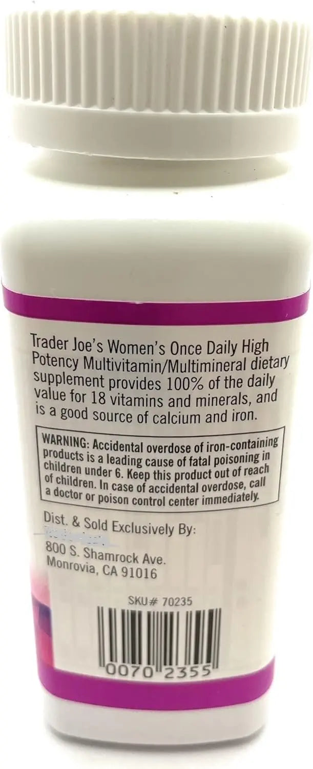 Womens Once Gluten Free Daily High Potency Multivitamin & Multimineral Supplement 60 Tablets - (Pack of 1) Aus Healthcare uk supplements