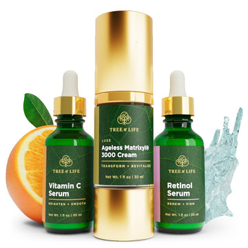 Tree of Life Rejuvenation Pack with Vitamin C Serum + Retinol Serum Tree of Life Beauty uk supplements