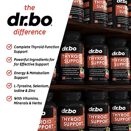 Thyroid Support for Women & Men Supplement - Natural Metabolism, Mood & Energy Enhancer DR. BO uk supplements