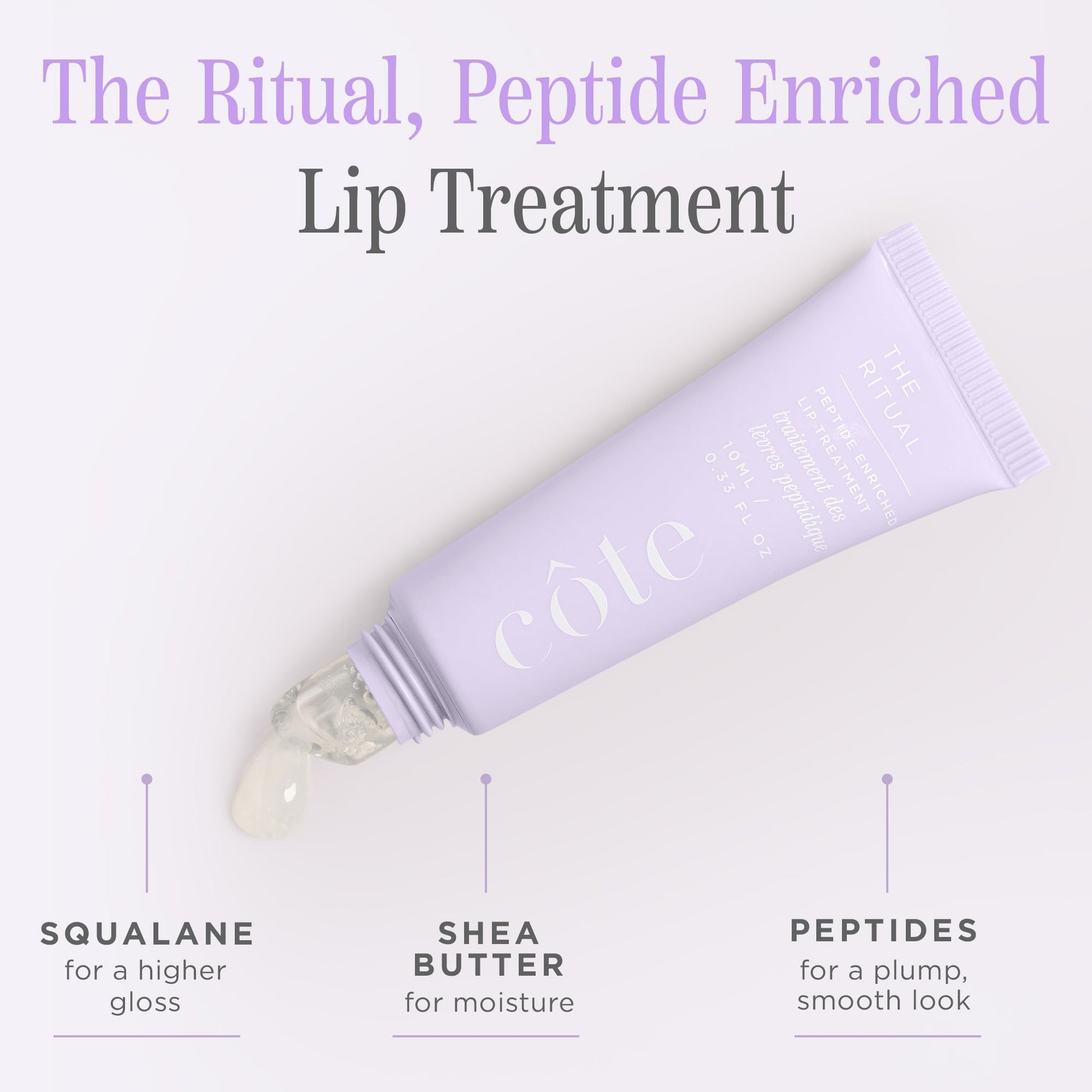 Cote Beauty’s The Ritual Lip Moisturizer for Women with Peptides, Shea Butter & Cocoa Butter for Soft & Supple Lips, Softens, and Soothes, Vegan & Cruelty-Free, 0.33 Fl Oz Cote Shop uk supplements