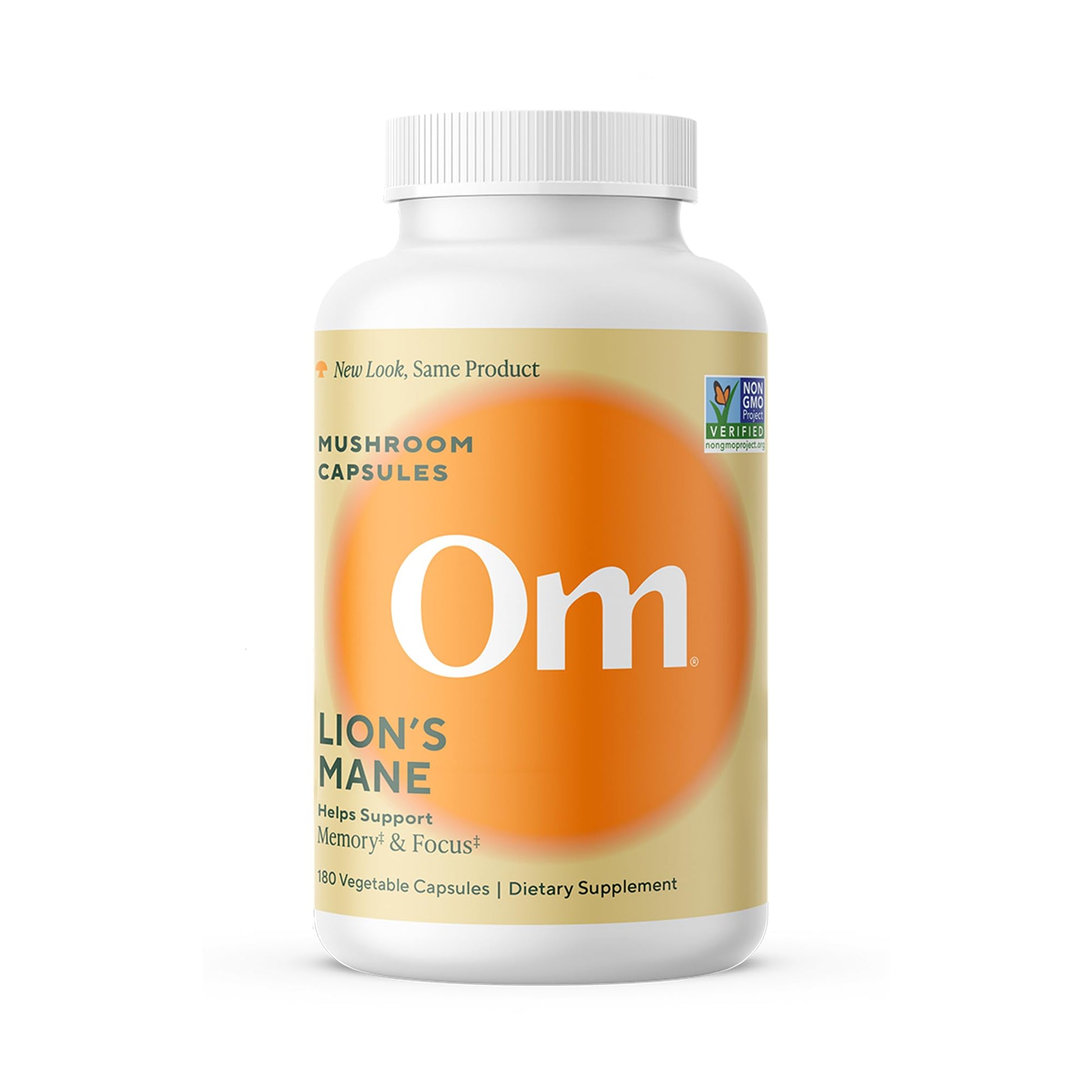 Om Lion’s Mane Mushroom Capsules - Organic Mushroom Supplement and Nootropic - Brain Supplements for Memory and Focus, 180 Count (60 Servings) OM MUSHROOM SUPERFOOD uk supplements