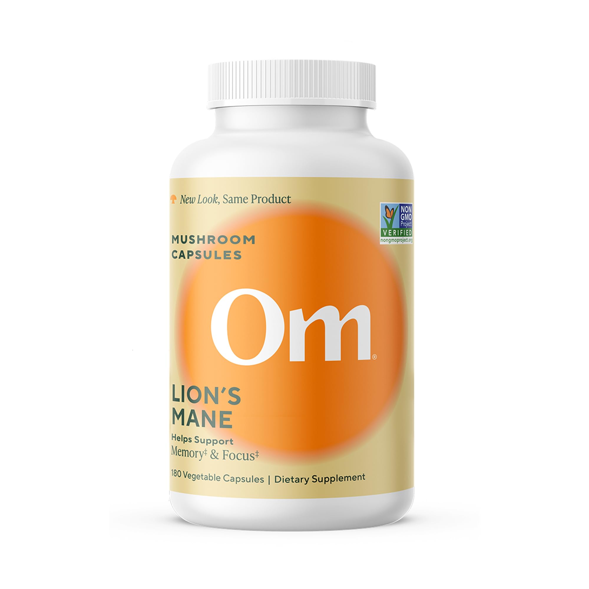 Om Lion’s Mane Mushroom Capsules - Organic Mushroom Supplement and Nootropic - Brain Supplements for Memory and Focus, 180 Count (60 Servings) OM MUSHROOM SUPERFOOD uk supplements