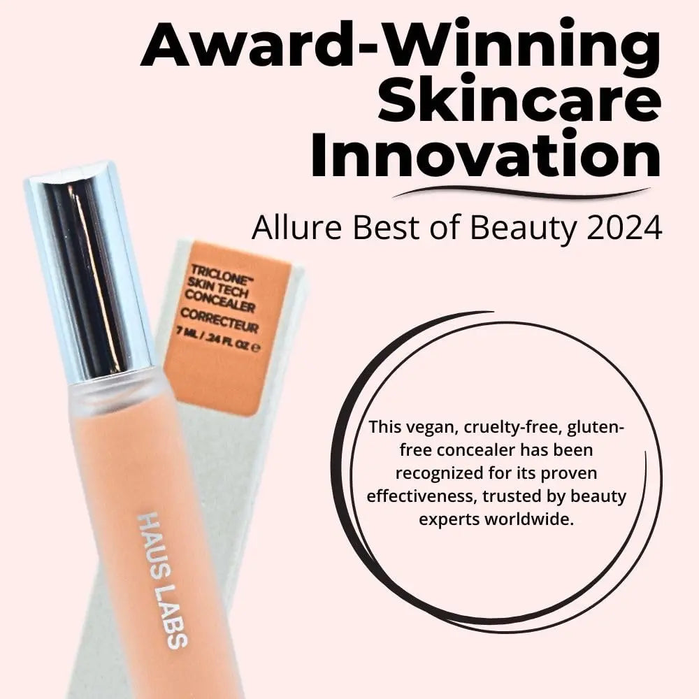 HAUS LABS BY LADY GAGA Triclone Skin Tech Hydrating + De-puffing Concealer with Fermented Arnica 22 Light Medium Peach Haus Laboratories uk supplements