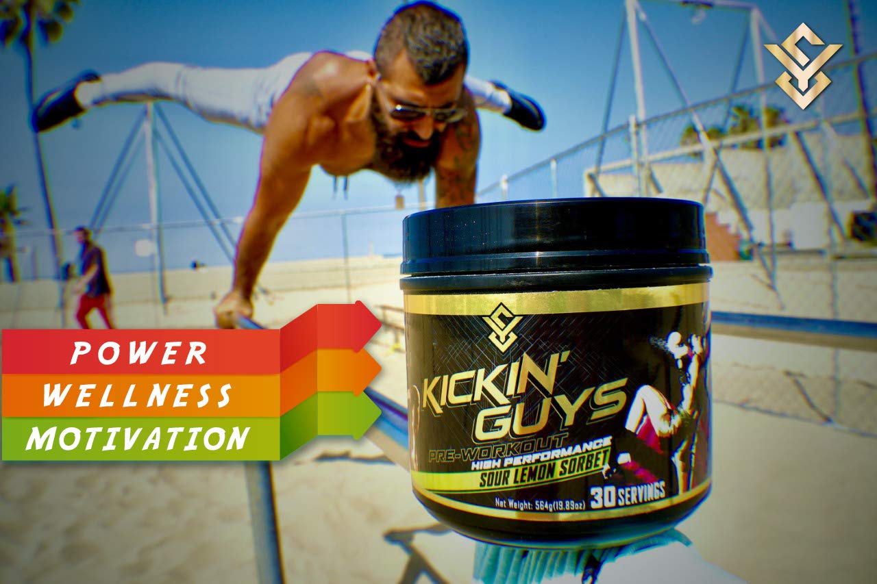 Kickin' Guys Pre Workout Powder Sports Nutrition Supplement - Explode Energy & Performance Yulian Svitolin LLC uk supplements