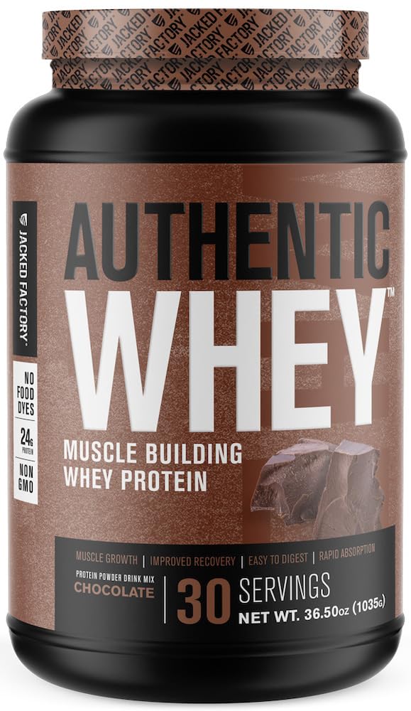 Jacked Factory Authentic Whey Muscle Building Whey Protein Powder - Low Carb Jacked Factory uk supplements