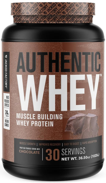 Jacked Factory Authentic Whey Muscle Building Whey Protein Powder - Low Carb Jacked Factory uk supplements