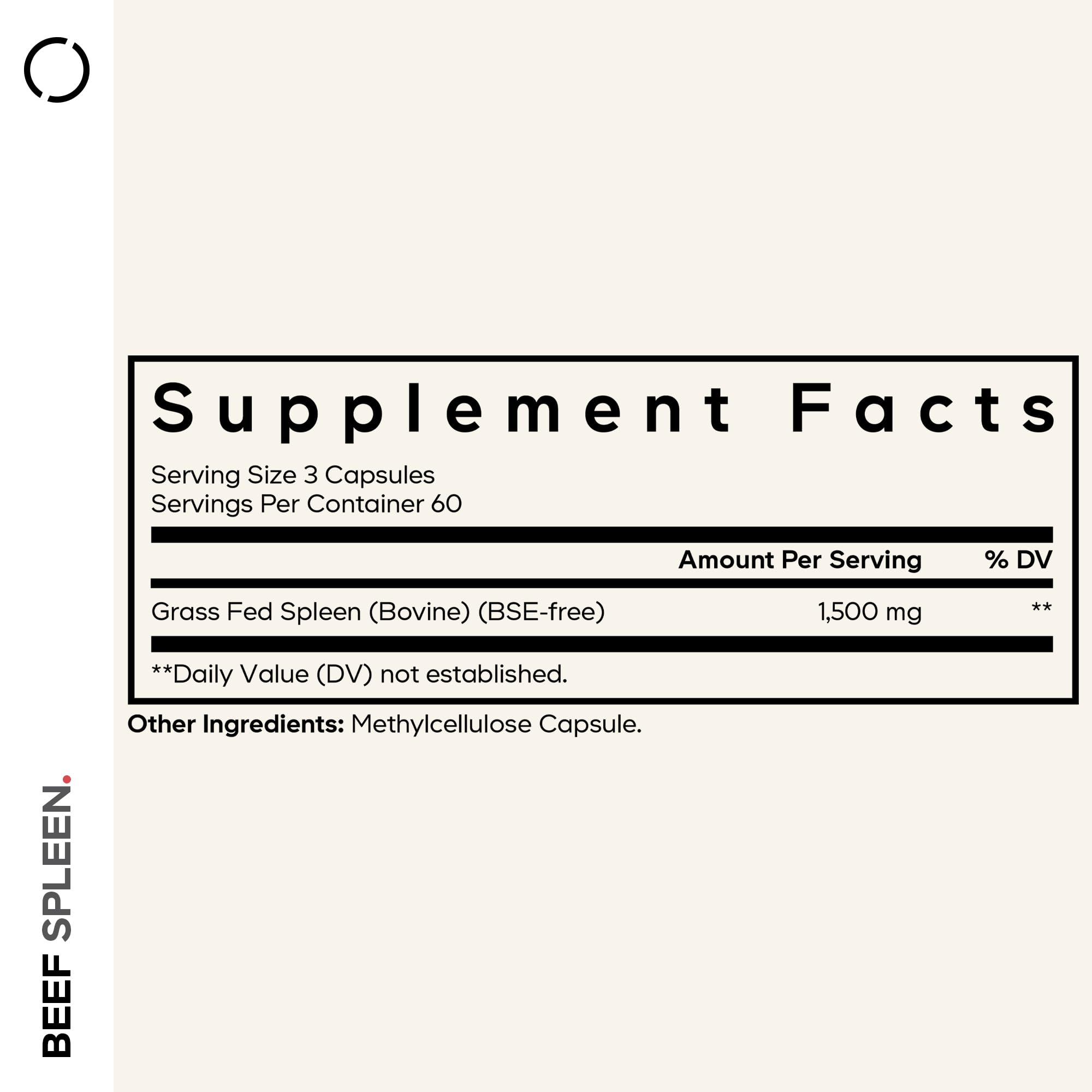 Codeage Grass Fed Beef Spleen Supplement - 2-Month Supply - Freeze Dried, Non-Defatted, Desiccated Bovine Pills Glandulars Meat – Pasture Raised Beef Vitamins for Spleen -180 Capsules Codeage uk supplements