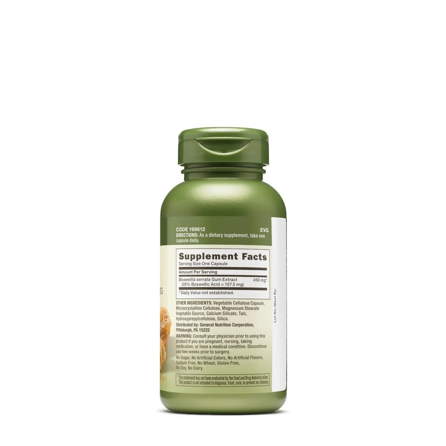 GNC Herbal Plus Boswellia Extract 450mg Supplement, Vegetarian, Supports Joint Health, 100 Servings GNC uk supplements