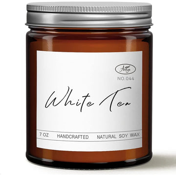 Annye White Tea Scented Candles, Organic Soy Candle for Home Scented, Hand-Poured Jar Candle Annye uk supplements