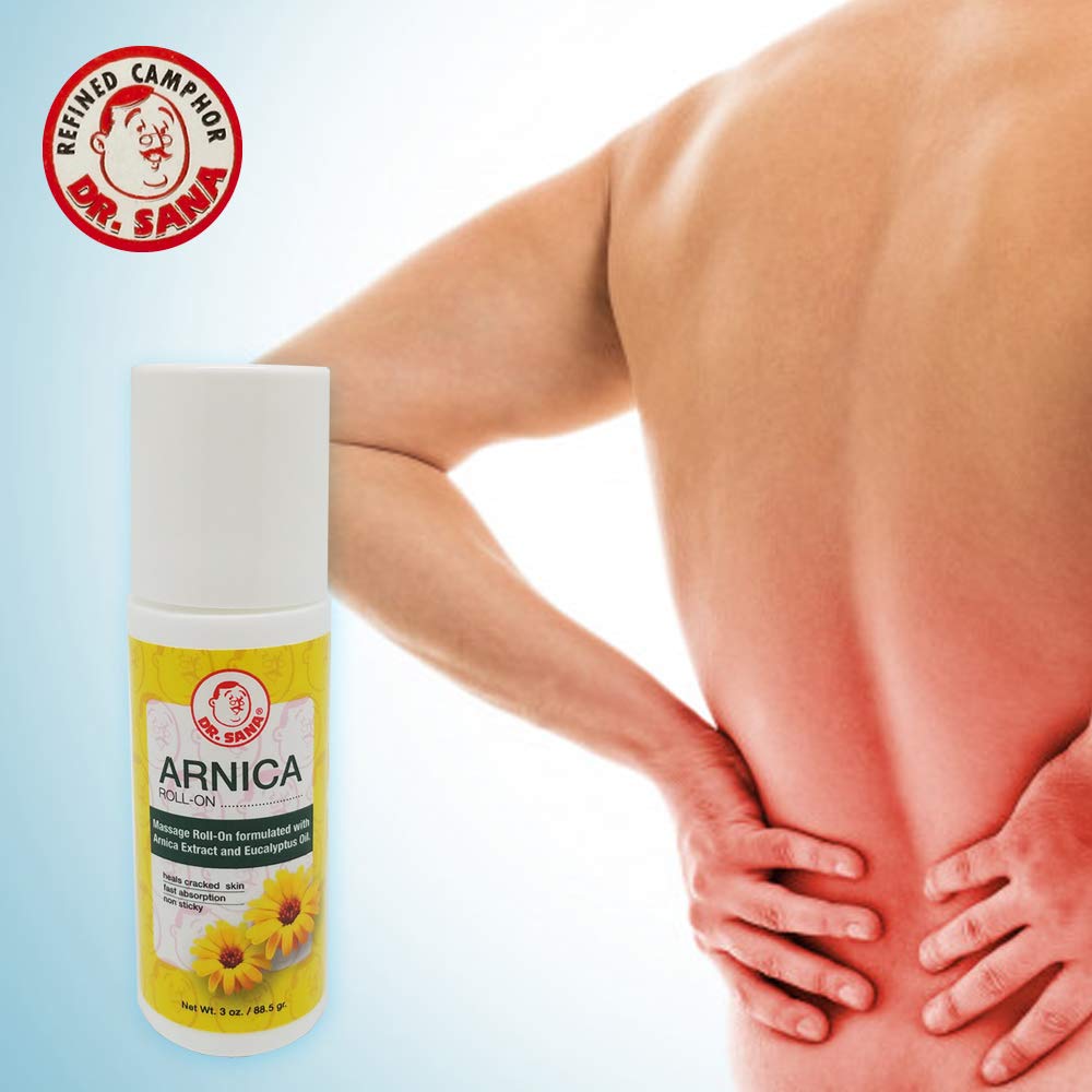 Dr Sana Arnica Roll-On. Topical Analgesic and Moisturizer. Soothes Dry and Cracked Skin. 3 oz. Pack of 3 Dr. Sana uk supplements
