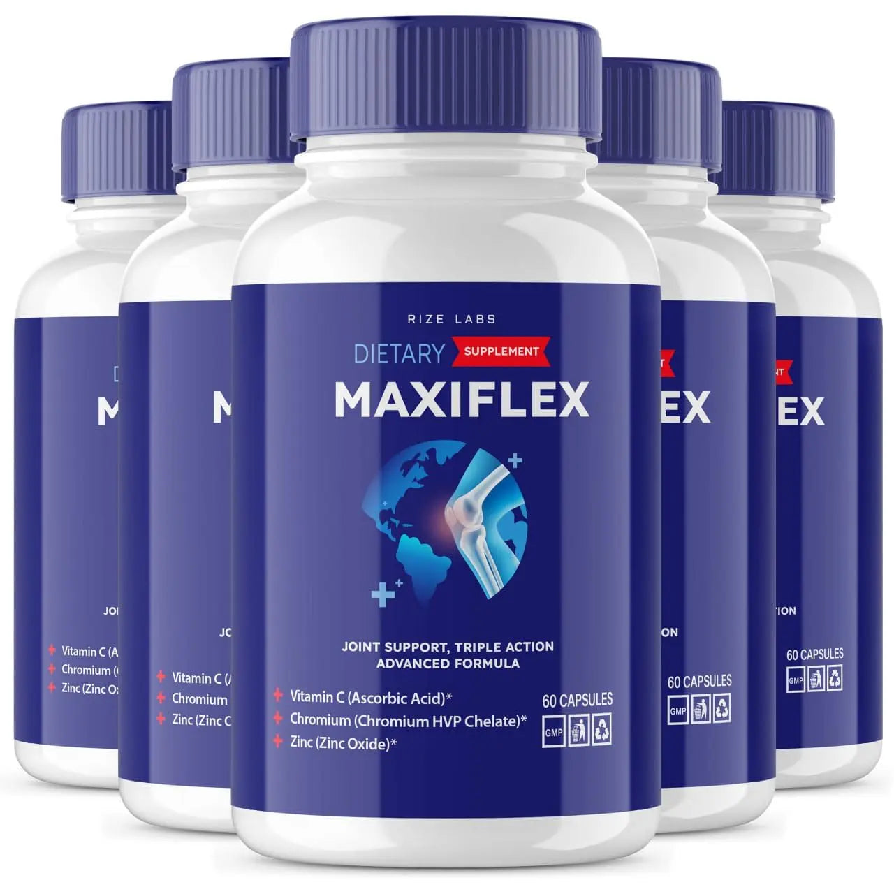 rize labs - Maxi Flex All Natural Suppplement, Capsules for Joint Support, Pills for Mobility and Flexibility, Advanced Formula Supplement, Triple Action (300 Capsules) rize labs uk supplements