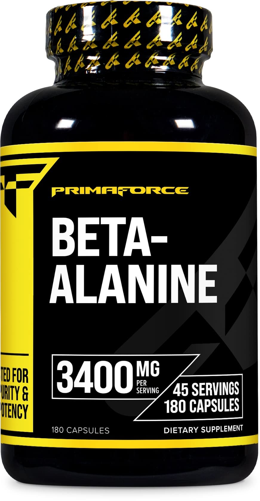 Primaforce Beta Alanine Capsules 3,400mg, 180 Capsules (45 Servings) - Potent Beta Primaforce uk supplements