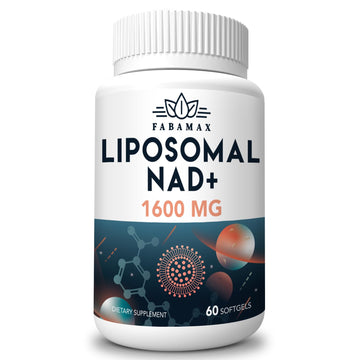 Fabamax 1600 mg Liposomal NAD Supplement, 98% Pure NAD+ Supplement, Superior Absorption, Alternative to Nicotinamide Riboside or NADH to Boost NAD+ for Aging Defense, Energy, Longevity,60 Softgels Fabamax uk supplements