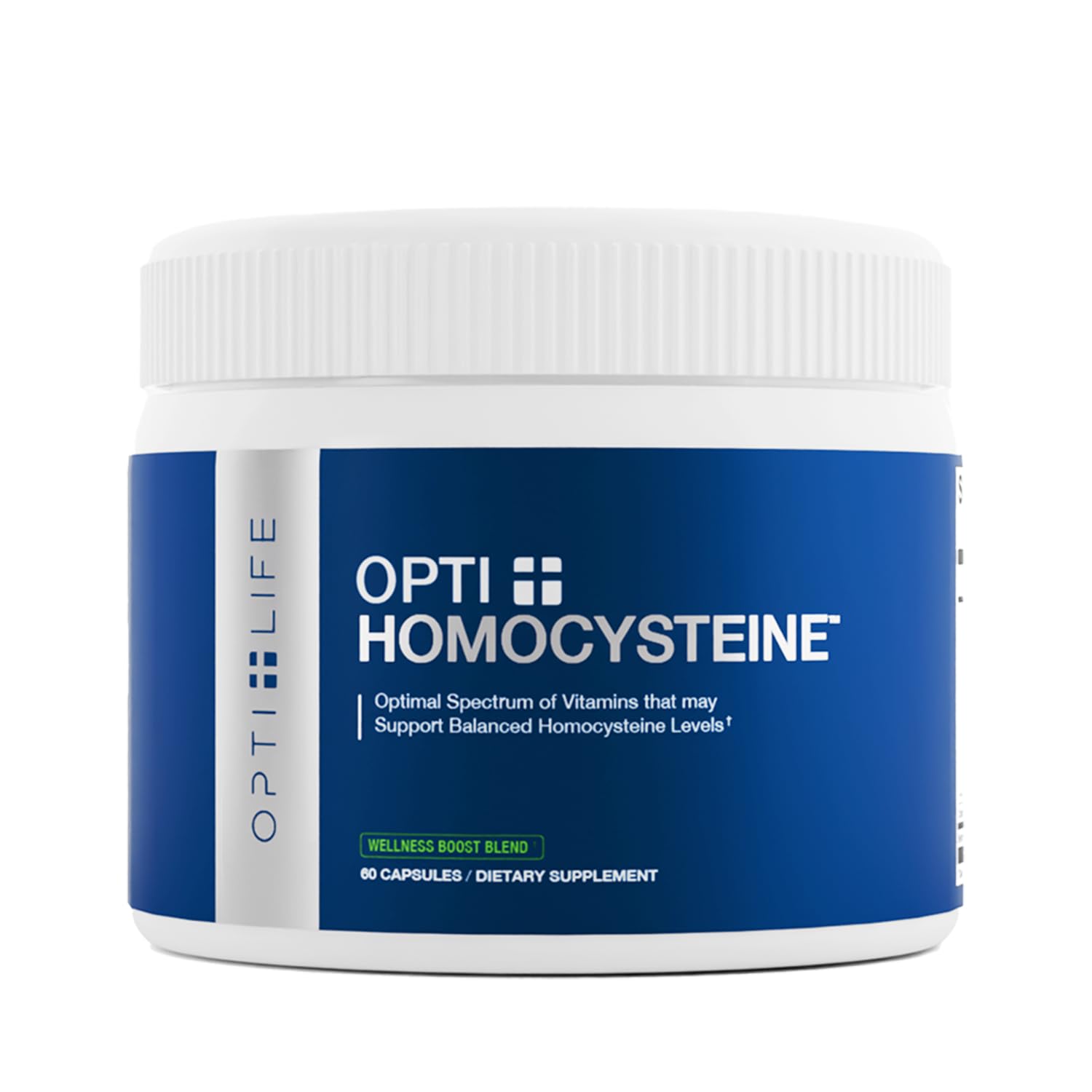 Opti + Homocysteine Capsules | Daily Brain and Heart Health Supplements* | Brain Supplement with Methylcobalamin & Methylfolate | 60 capsules/30 Servings Opti + Life uk supplements