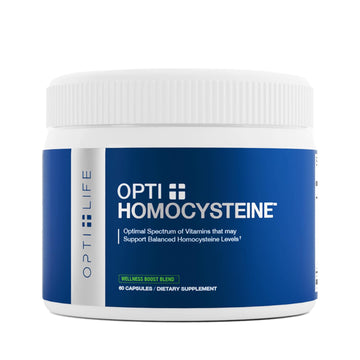 Opti + Homocysteine Capsules | Daily Brain and Heart Health Supplements* | Brain Supplement with Methylcobalamin & Methylfolate | 60 capsules/30 Servings Opti + Life uk supplements