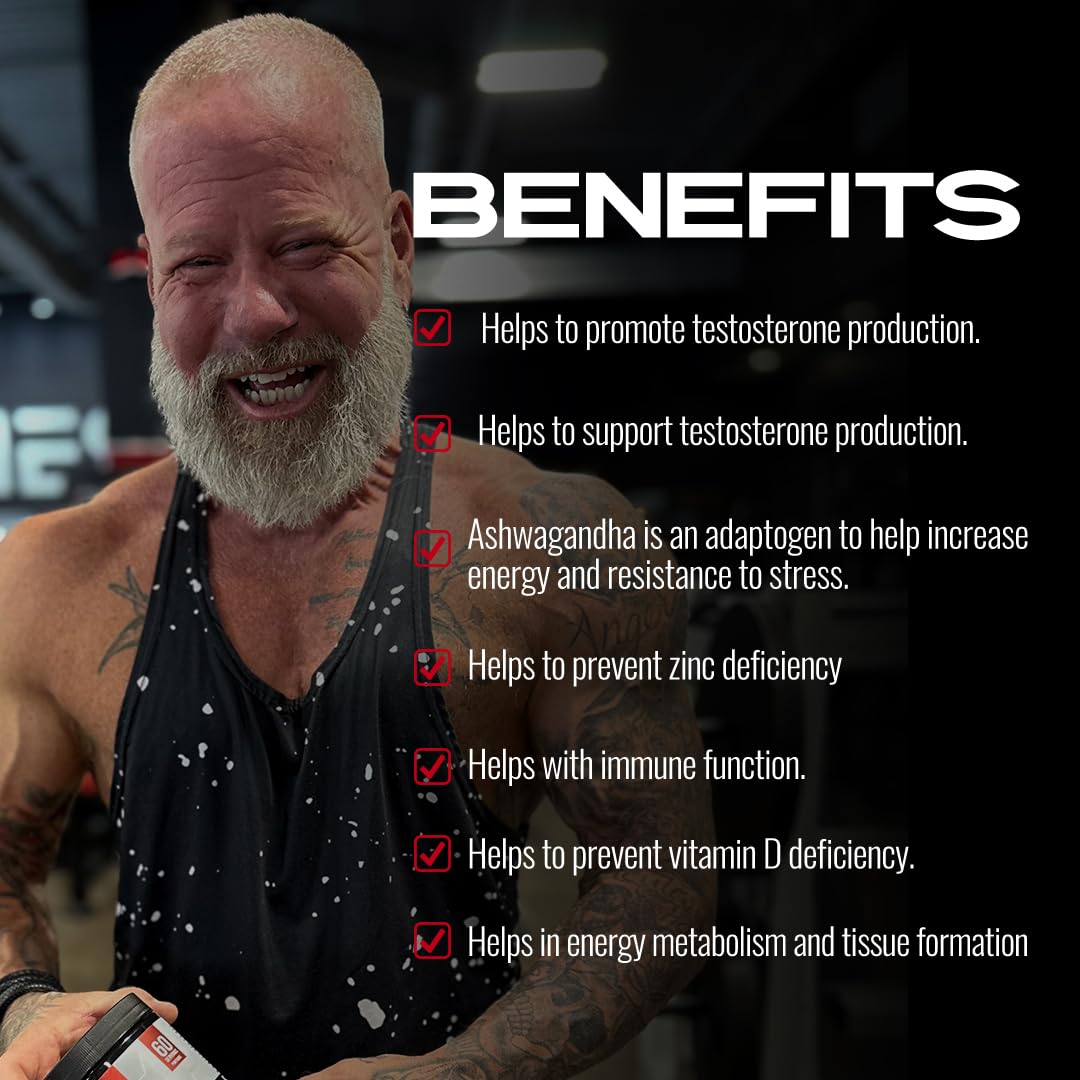 Iron Brothers Men’s Testosterone Support Supplement – Tribulus, Tongkat Ali, Ashwagandha & DIM – Daily Performance & Vitality Formula – with Fenugreek & Zinc – 30 Day Cycle – 90 Capsules Iron Brothers Supplements uk supplements
