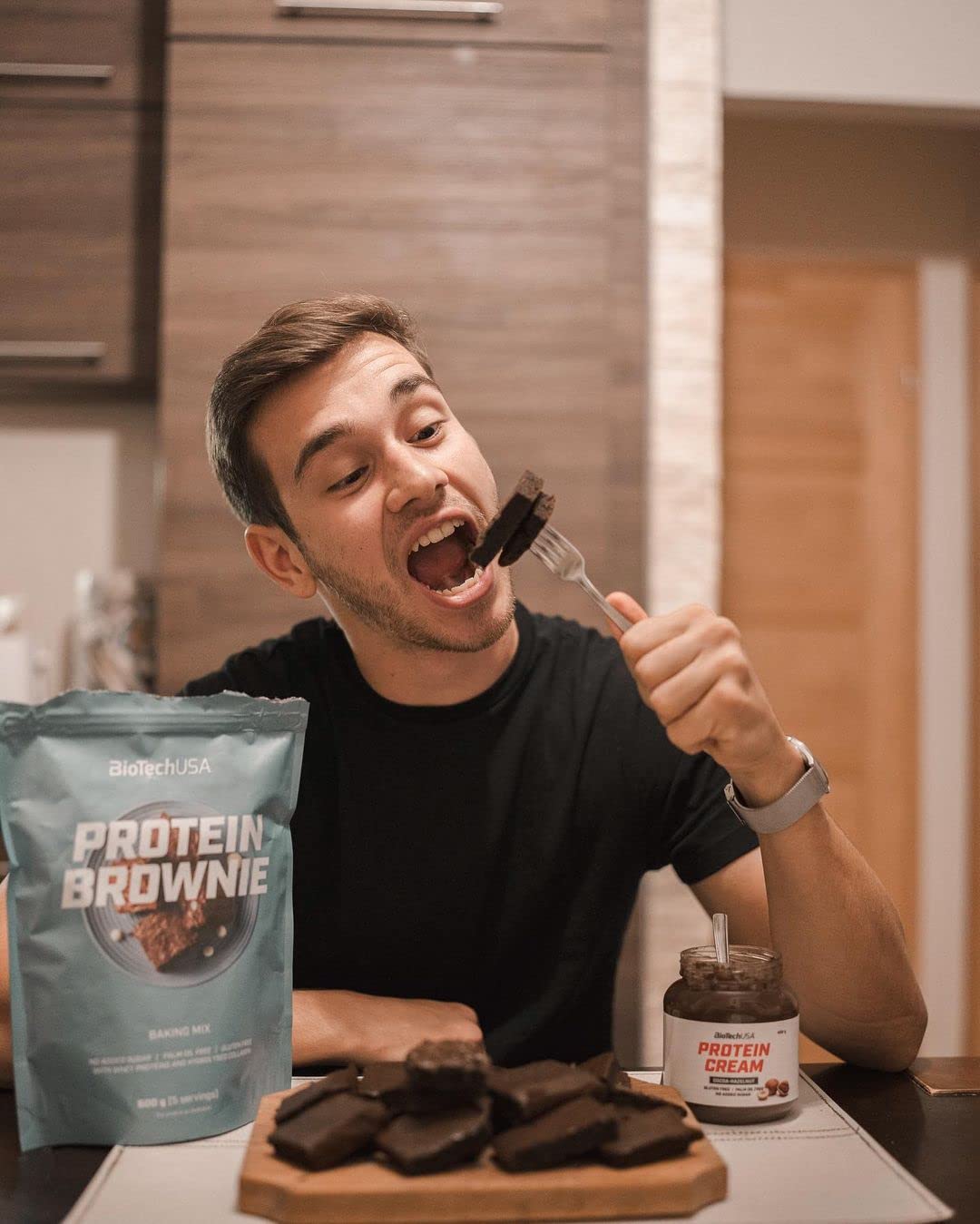BioTechUSA Protein Brownie, Baking Mix with Collagen, whey proteins and sweeteners. 600 g, Chocolate BioTechUSA uk supplements