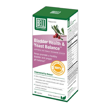 Bell Lifestyle Products Bladder Health & Yeast Balance | 60 Capsules Bell uk supplements
