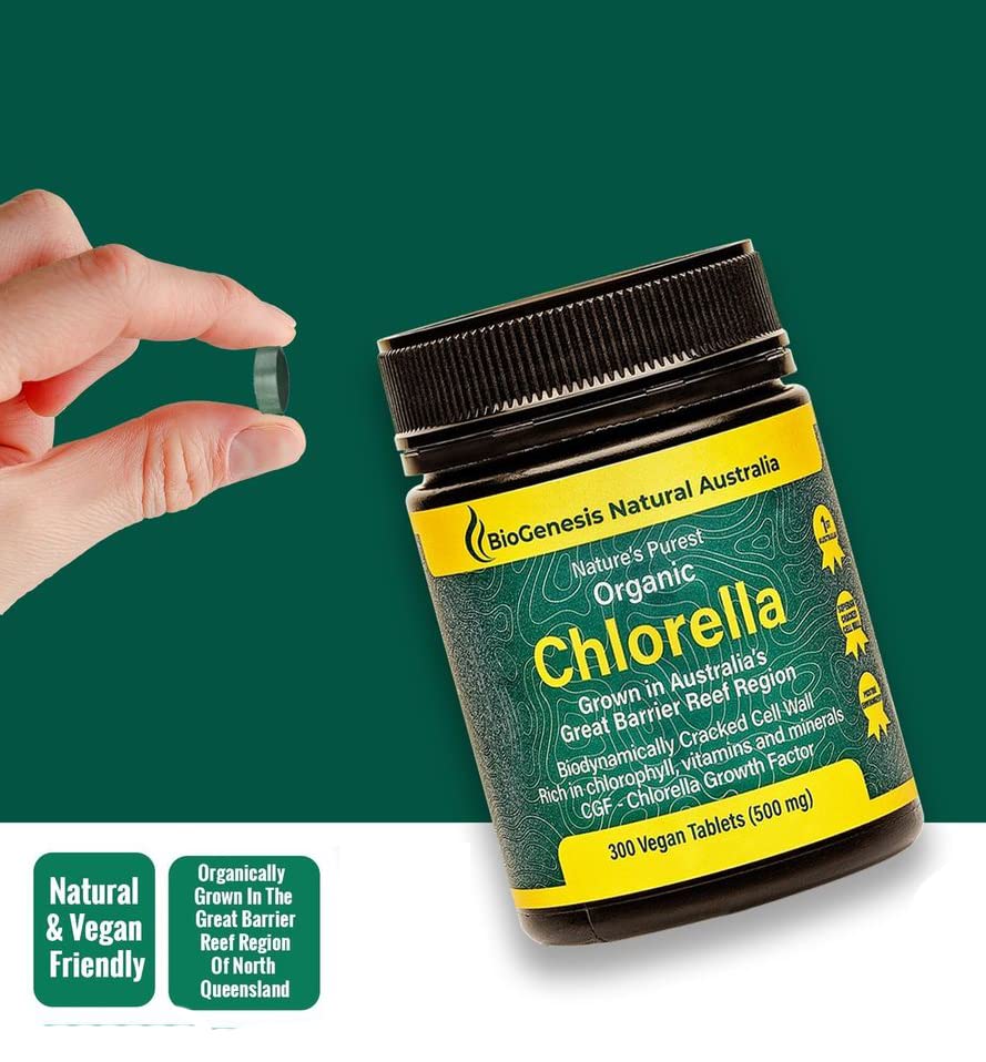 Biogenesis Organic Chlorella Tablets | Australian Grown | Chlorophyll-Rich Biogenesis uk supplements