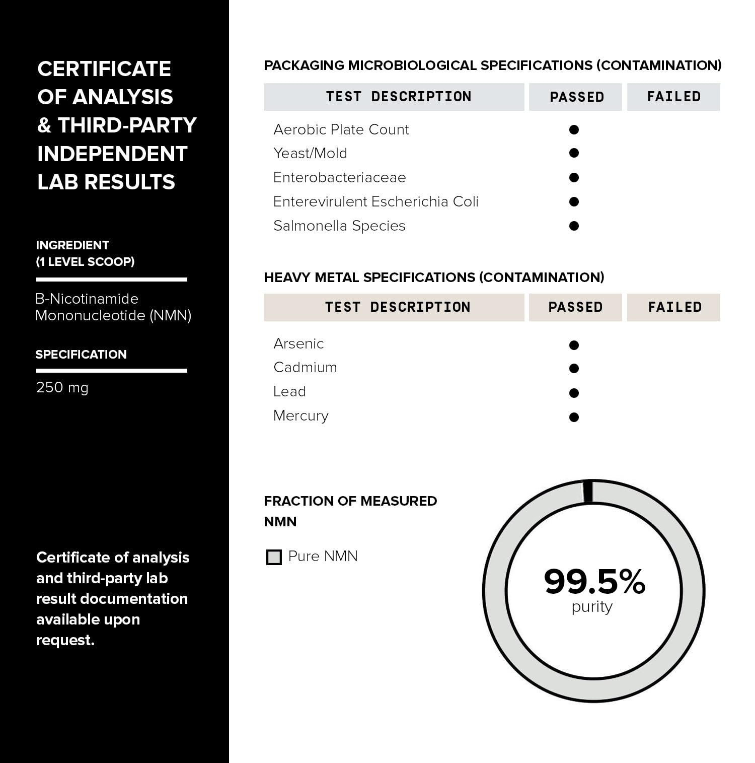 Toniiq Ultra High Purity NMN Powder - 100 Grams - 99.5% Highly Purified and Highly Bioavailable - Fully Stabilized Formula - Supports NAD+ Levels - Nicotinamide Mononucleotide Powder Supplement Toniiq uk supplements