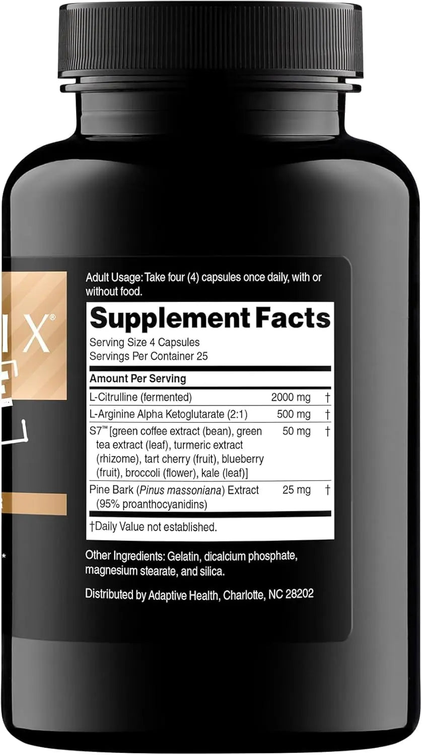 Nugenix Nitric Oxide Booster Supplement - Nitric Oxide Flow, L-Arginine, L-Citrulline, Pine Bark Extract - Vasodilator - 100 Capsules Nugenix uk supplements