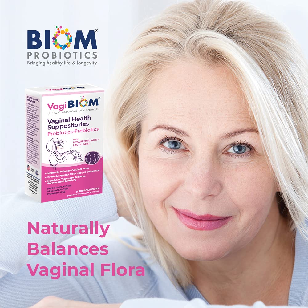 VagiBiom Lactobacillus Suppository: Microbiome Flora balance and Odor Control Regimen VagiBiom uk supplements