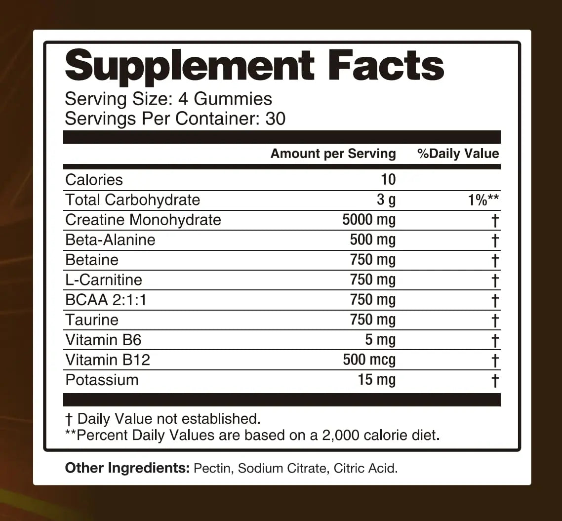 Asumtal Creatine Monohydrate Gummies for Men & Women, Creatine Monohydrate Supplement for Muscle Growth, Strength & Energy Support Asumtal uk supplements