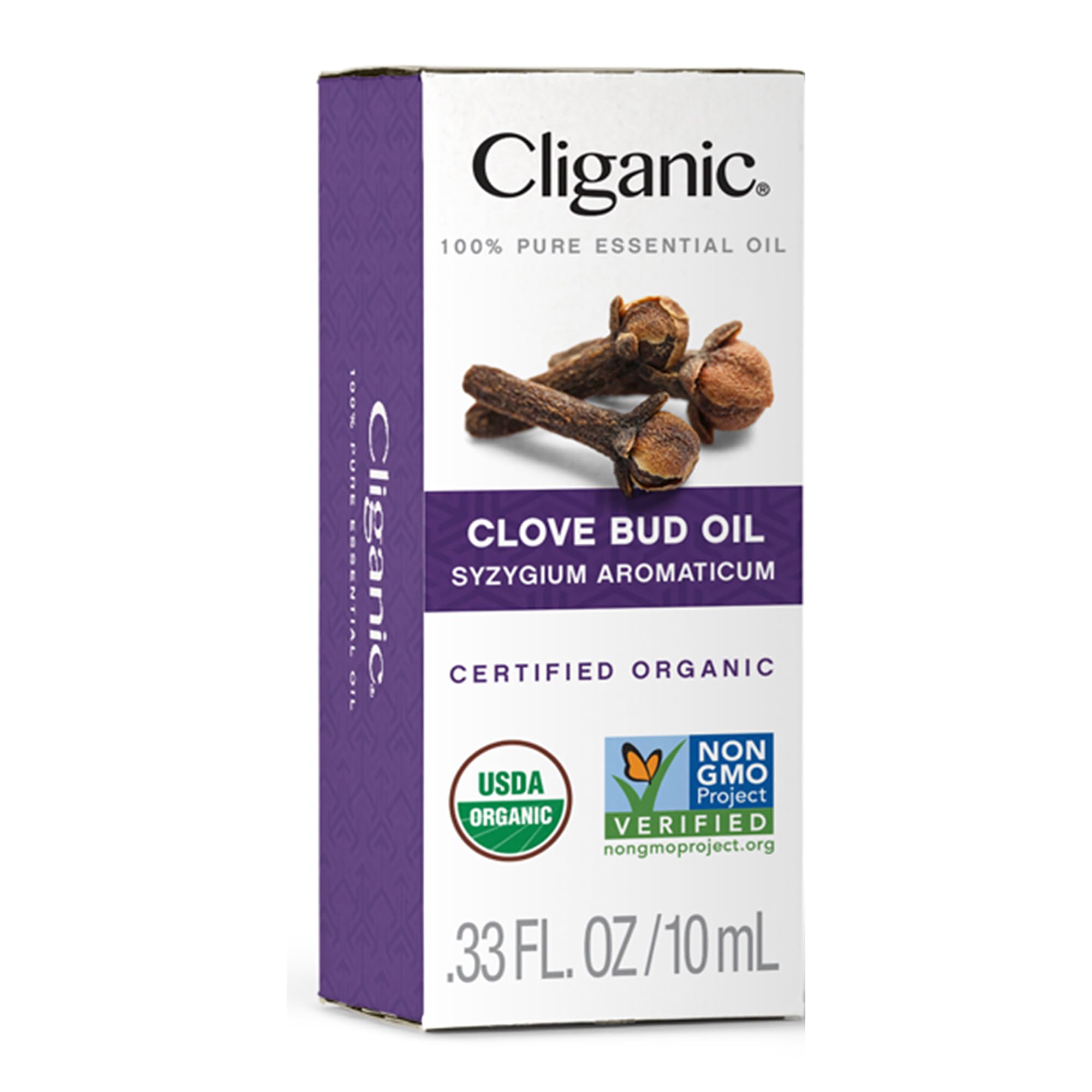 Cliganic Organic Clove Bud Essential Oil, 100% Pure Natural for Aromatherapy | Non-GMO Verified Cliganic uk supplements