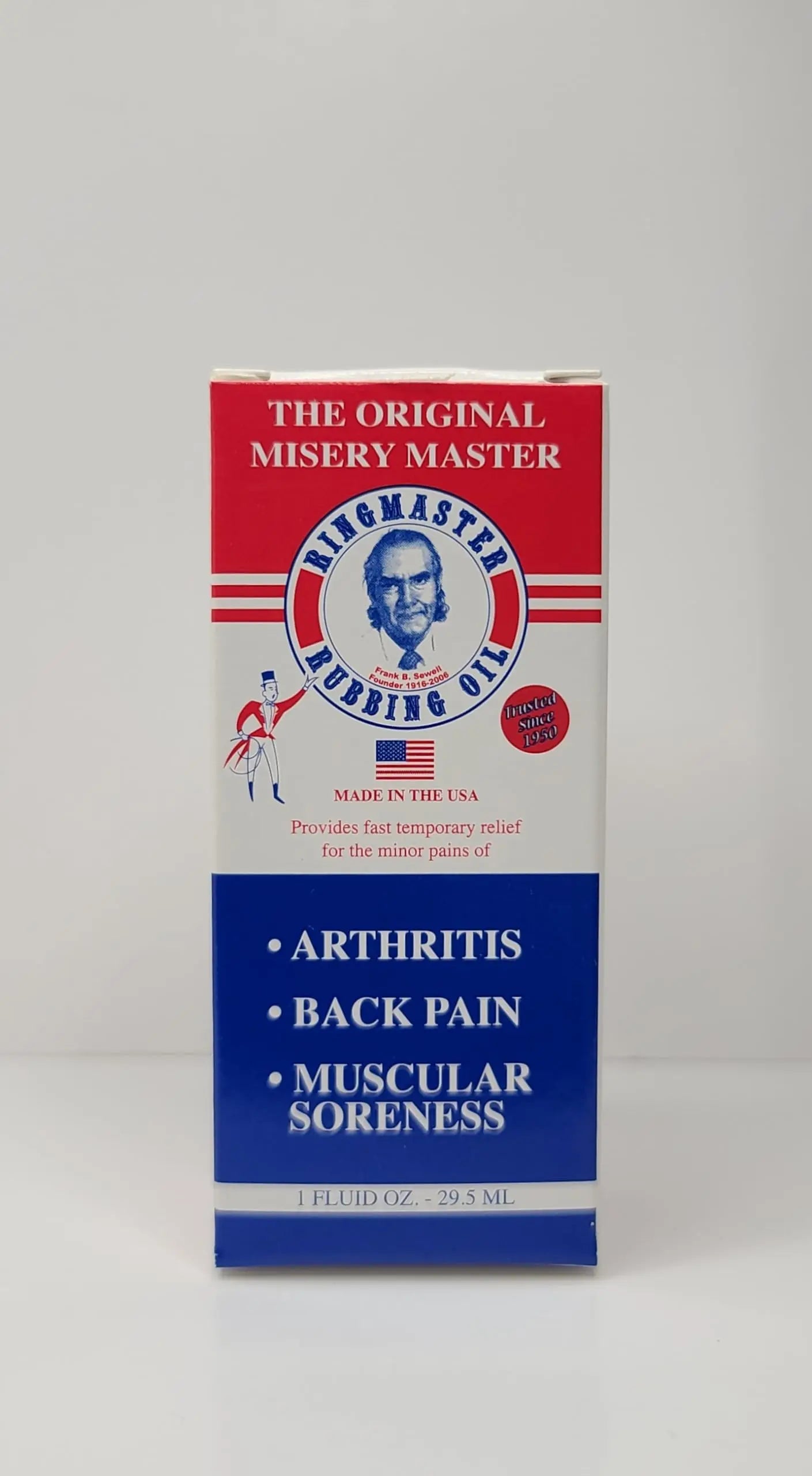 Ringmaster Rubbing Oil Pain Relief Since 1950 Made in USA for Arthritis, Rheumatism, Muscular Joint Soreness (1 oz) Ringmaster Rubbing Oil uk supplements