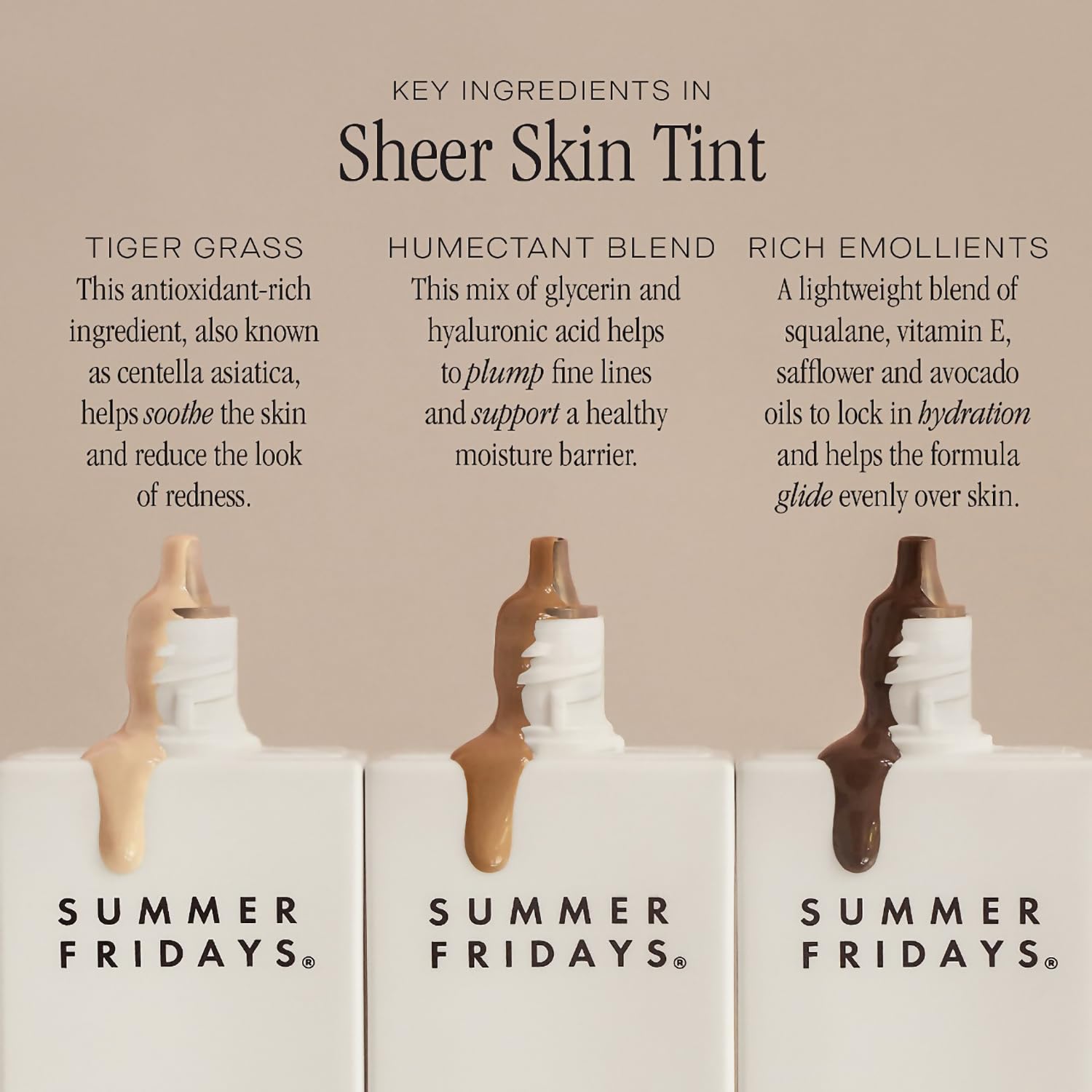 Summer Fridays Sheer Skin Tint - Skin Tint with Hyaluronic Acid - Helps Diminish Uneven Skin Tone - Sheer to Light Coverage - Shade 5 - Medium with Warm Neutral Undertones (1 Fl Oz) Summer Fridays uk supplements