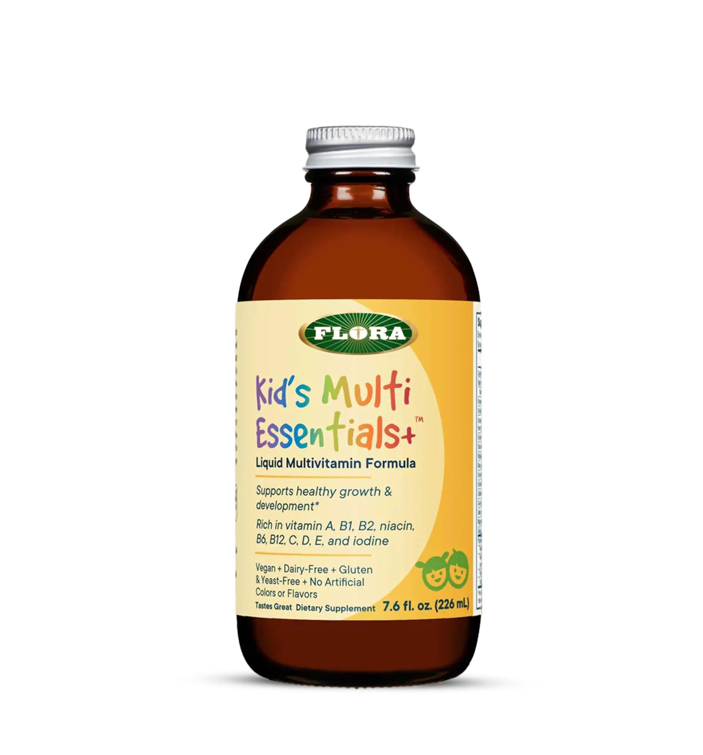 Flora - Kids Multi Essentials+, Liquid Multivitamin Formula, 13 Essential Vitamins & Minerals, 7.6 Fl Oz Flora uk supplements