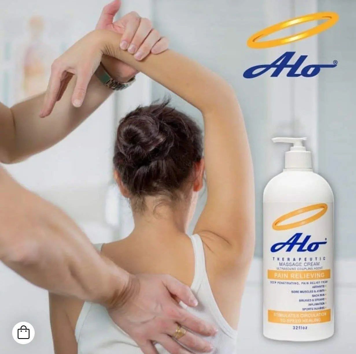 ALO Pain Relief Cream Therapy(32 oz with Pump) for Arthritis, Back Pain, Sciatica, Plantar Fasciitis, Tennis Elbow, Sore Muscles & Joints Inflammation - Working Out Aches, Acute Pain and Chronic Pain ALO Pain Relief Cream uk supplements