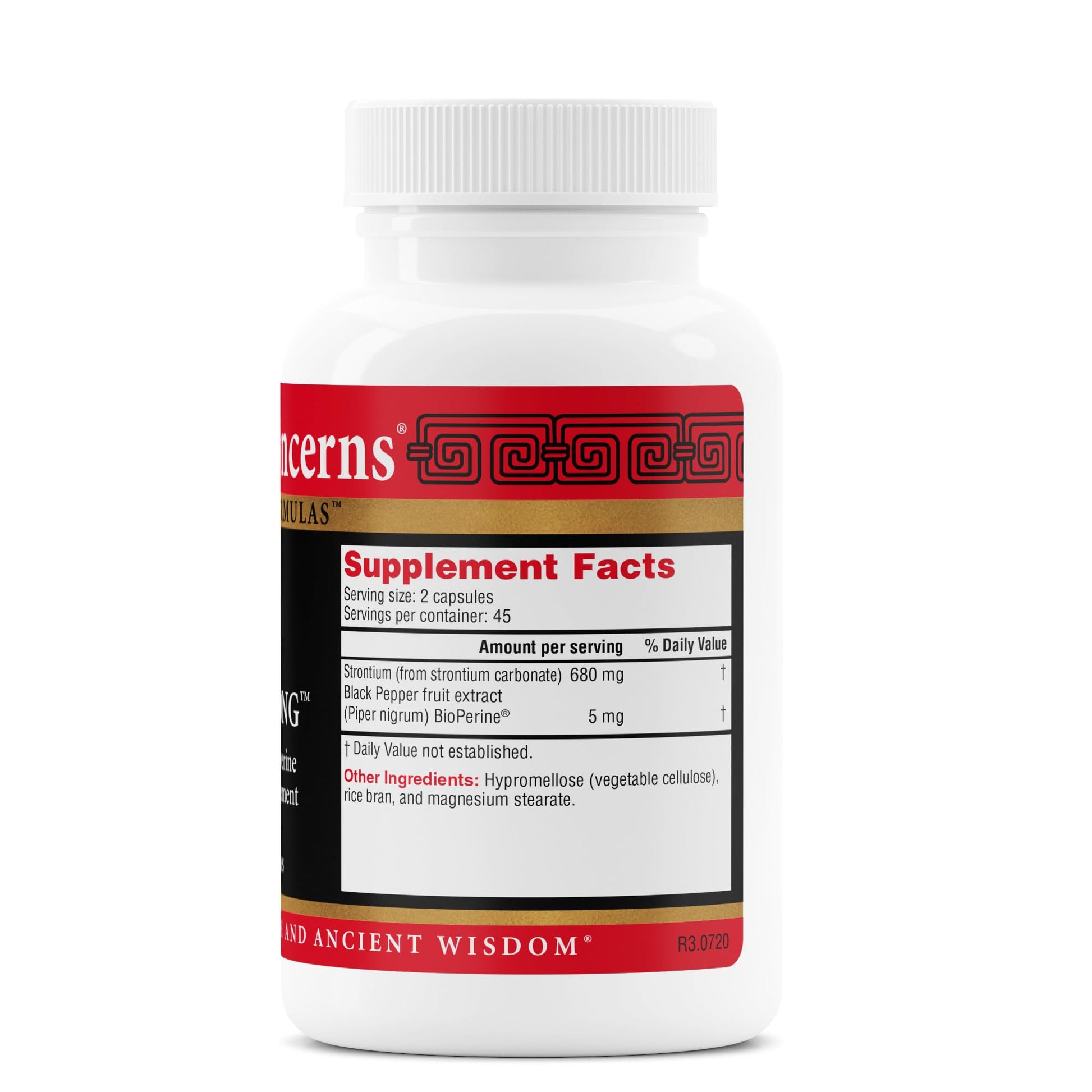 Health Concerns BioStrong – Bone Strength & Density Support Supplement – Strontium & BioPerine Black Pepper Extract for Joint Mobility – Chinese Herbal Blend for Men & Women – 90 Capsules Health Concerns uk supplements
