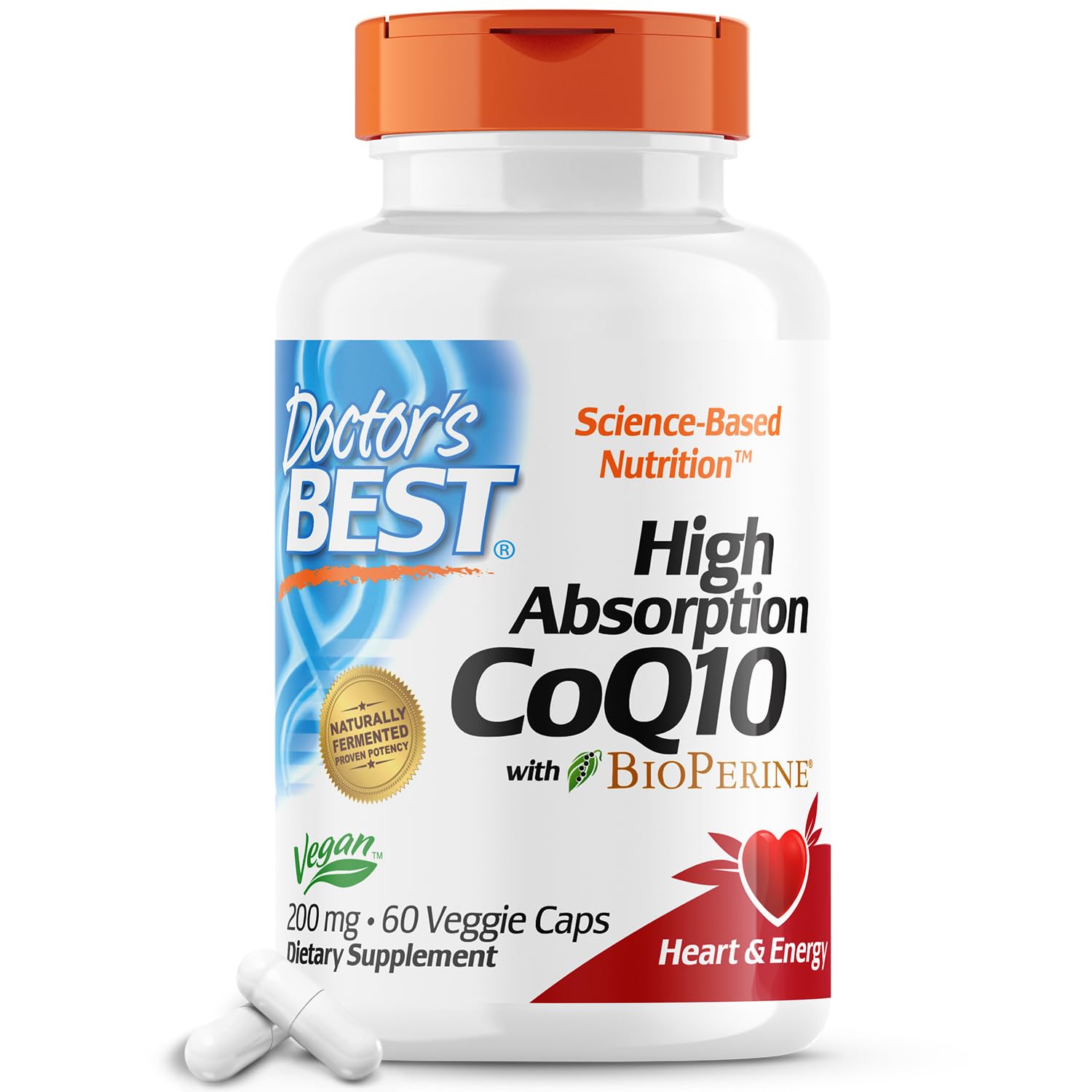 Doctor's Best High Absorption CoQ10 with BioPerine Gluten Free Naturally Fermented Doctor's BEST uk supplements