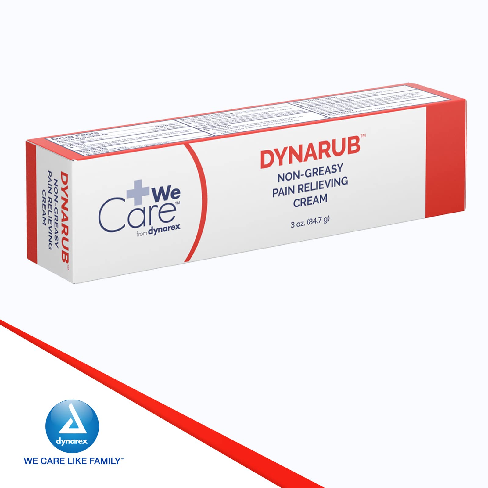 Dynarex DynaRub Cream - Mentholated Topical Muscle Pain Relief Cream - 10% Menthol, 15% Methyl Salicylate - Helps Soothe Joint Swelling & Soreness - Cooling, Non-Greasy Formula - 3oz, 1 Tube Dynarex uk supplements